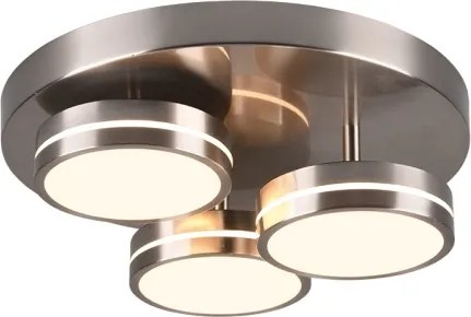 Trio - Plafoniera a LED dimmerabile FRANKLIN 3xLED/8,5W/230V Ø 35 cm cromata