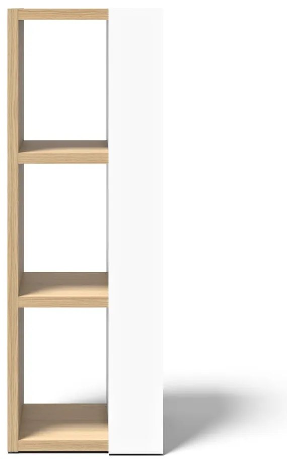 Libreria bianca in rovere 40x114 cm Ella - TemaHome