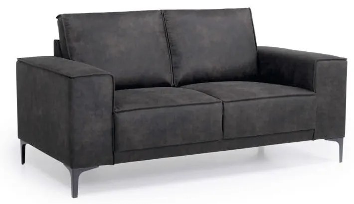 Divano in similpelle antracite 164 cm Copenhagen - Scandic