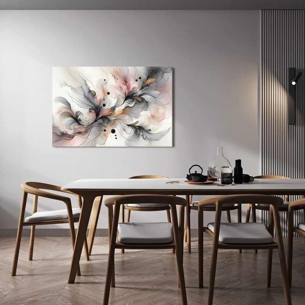 Quadro su tela – Leggerezza delle onde colorate