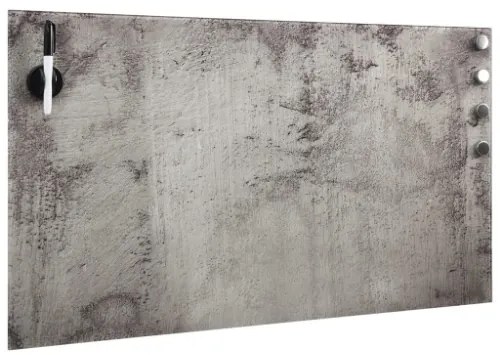 Lavagna Magnetica a Parete in Vetro 100x60 cm