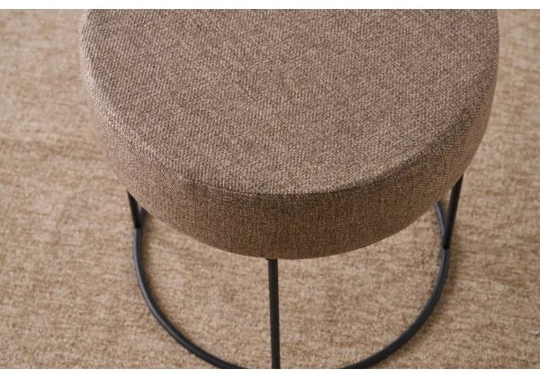 Pouf RELO Ø 40 cm marrone