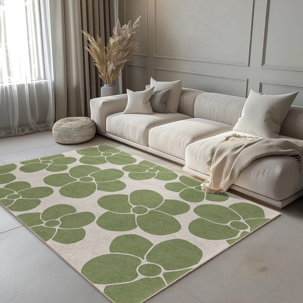 Tappeto verde lavabile 80x150 cm Green Meadow – Mila Home