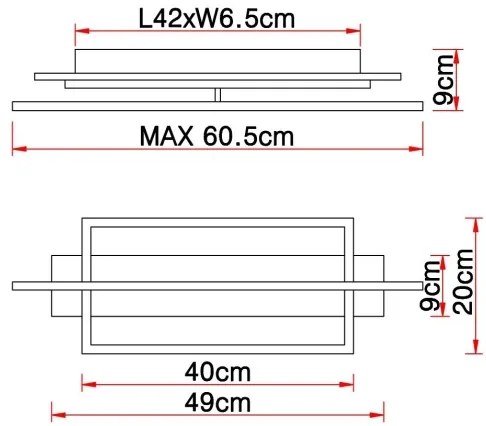 Globo 67296D - Plafoniera LED BEATRIX LED/28W/230V