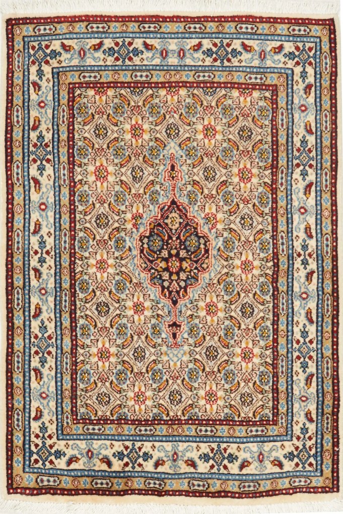 Moud Tappeto 90x60 (Iran) Annodato A Mano