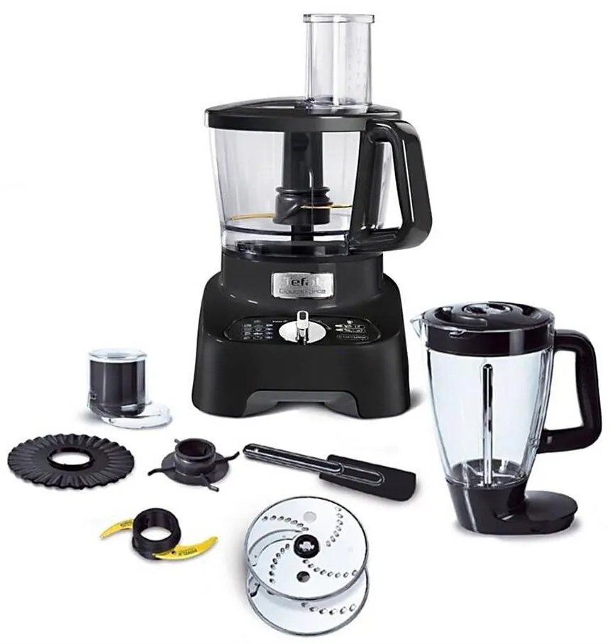 Tefal - Robot da cucina DOUBLE FORCE 1000W/230V nero