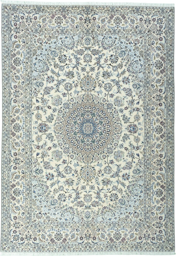 Nain Tappeto persiano 350 x 250 Beige (Iran) Annodato A Mano