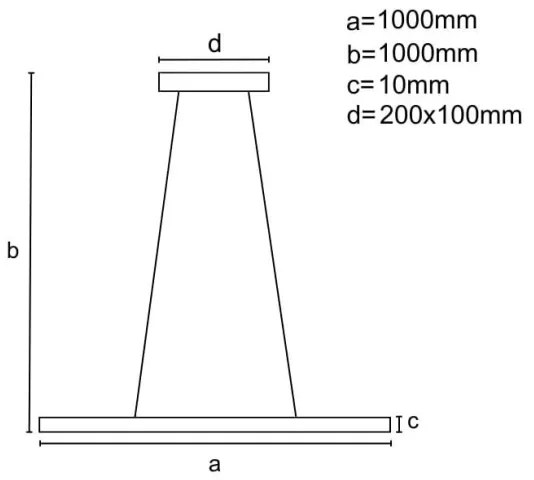 Lampadario a sospensione con filo LED dimmerabile LED/40W/230V 3000-6500K nero + telecomando