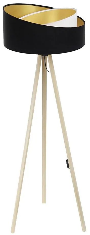 Lampada da terra GALAXY 1xE27/60W/230V nero/beige