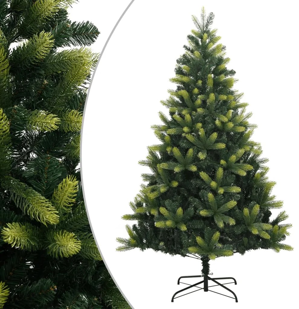 Albero Di Natale Artificiale Incernierato Con Base 120 Cm /