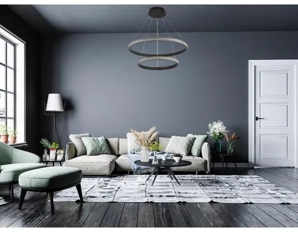 Lampadario a sospensione con filo LED dimmerabile LED/65W/230V 3000-6500K + telecomando