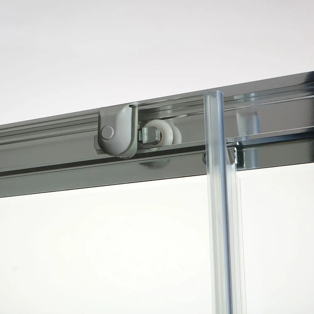 Porta Nicchia Cristallo Trasparente Per Doccia 120 Cm