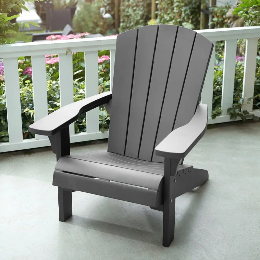 Keter sedia adirondack troy grigia