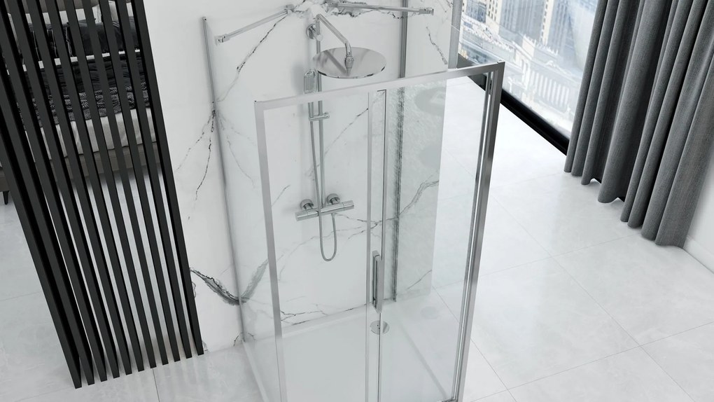 Cabina Doccia A Parete REA Rapid Slide Chrome