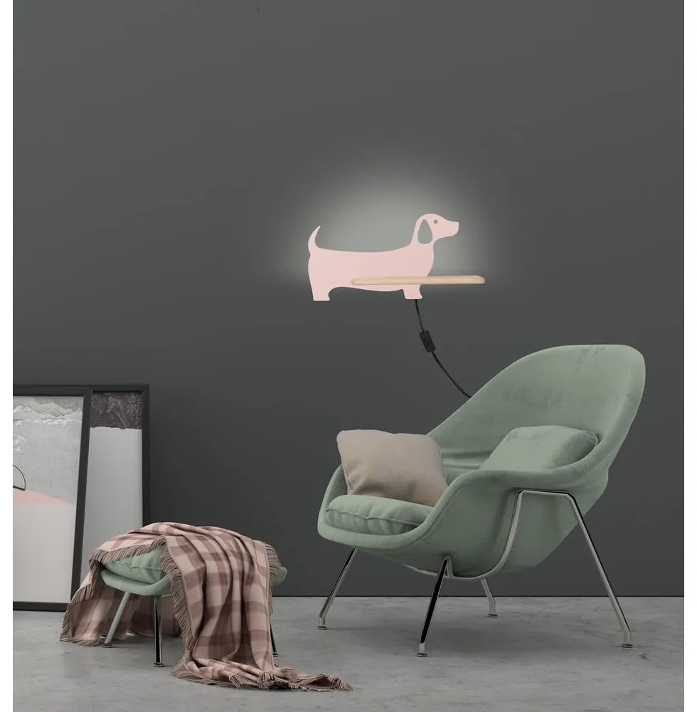 Apparecchio rosa per bambini Dog - Candellux Lighting