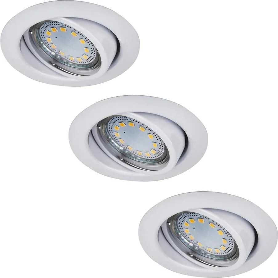 Rabalux 1049 - Set di 3 faretti da incasso LED LITE 3x GU10-LED/3W/230V