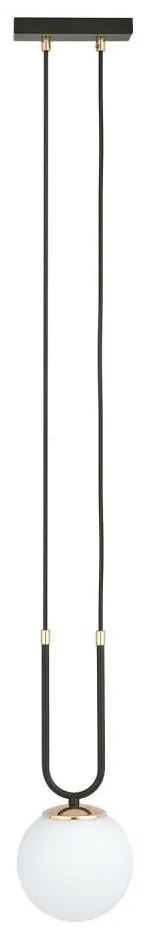 Lampadario a sospensione con filo GLAM 1xE14/10W/230V nero