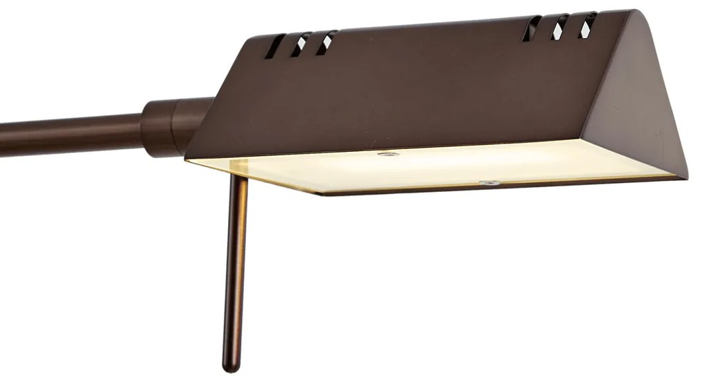 Lampada da terra di design bronzo scuro incl. LED con dimmer touch - Notia