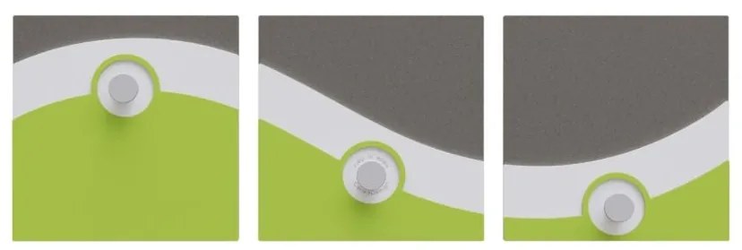 Callea Design Appendiabiti da parete collezione Sophie cm 44- in vari colori VERDE MELA