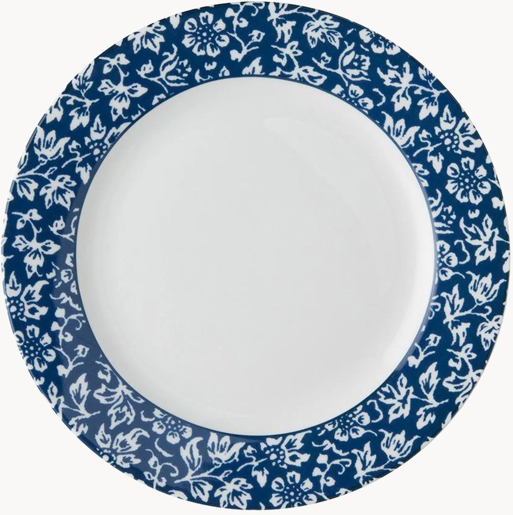 Set di 4 piatti da dessert in porcellana Sweet Alyssum