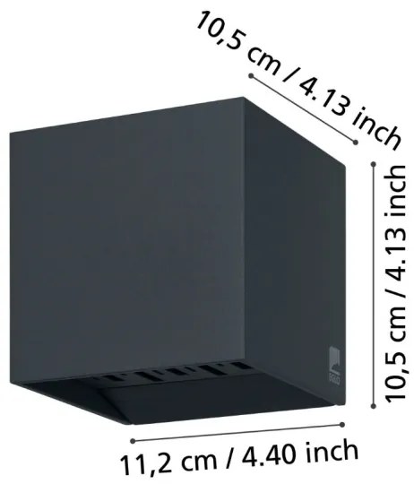 Eglo 900445 - Applique a LED da esterno CALPINO 2xLED/3,3W/230V IP54