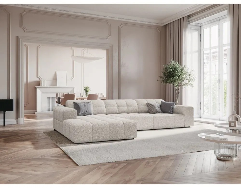 Divano angolare grigio chiaro (angolo sinistro) Chicago - Cosmopolitan Design