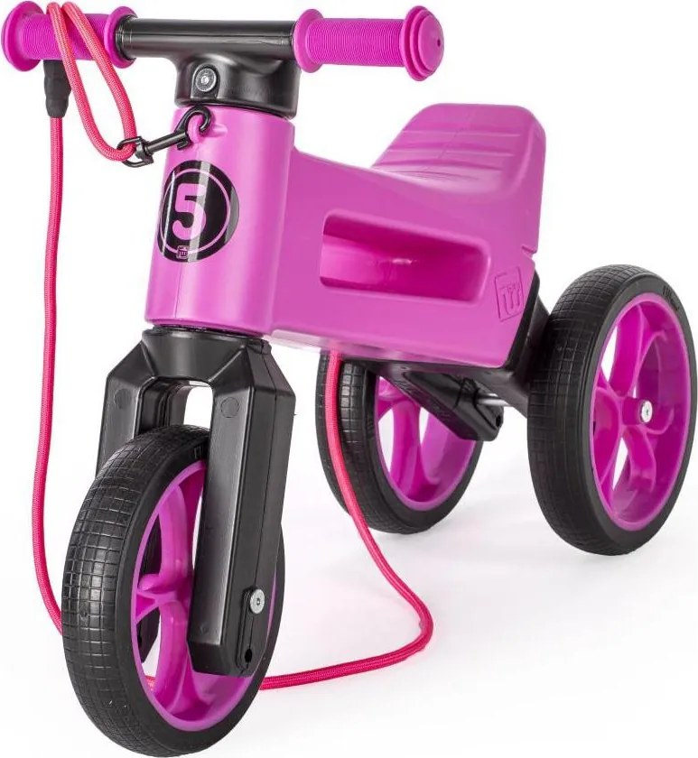 Funny Wheels - Bici senza pedali 2 in 1 RIDER SUPER SPORT rosa/nera