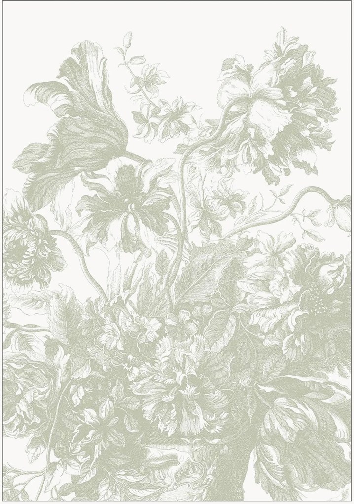 Carta da parati Engraved Flowes