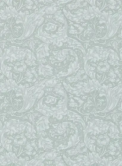 Morris & Co Carta da parati Bachelors Button - Silver