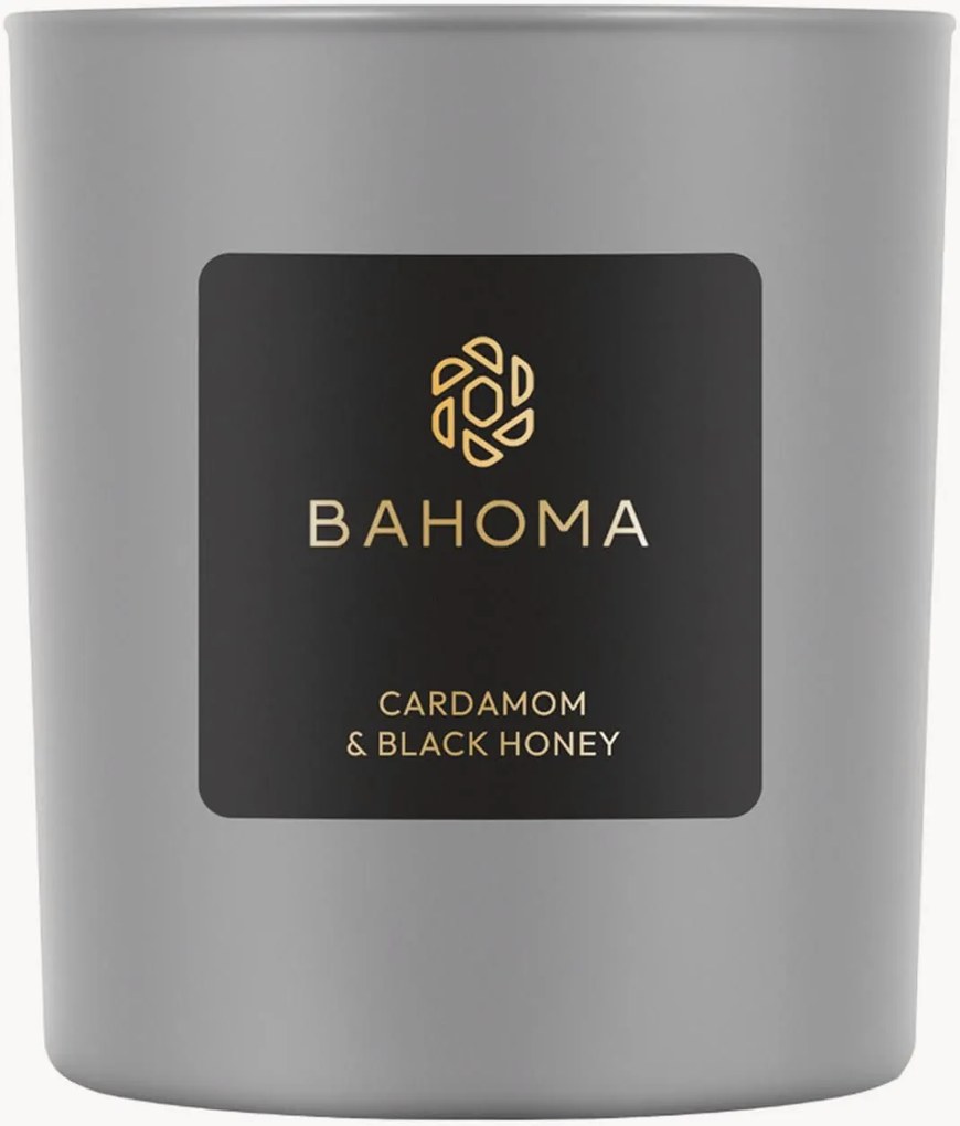 Candela profumata fatta a mano Ash (cardamomo, miele nero)