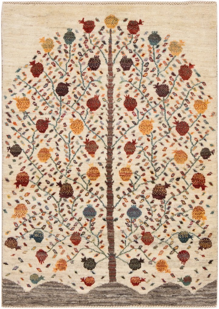 Loribaft Tappeto 150x100 Beige (Iran) Annodato A Mano
