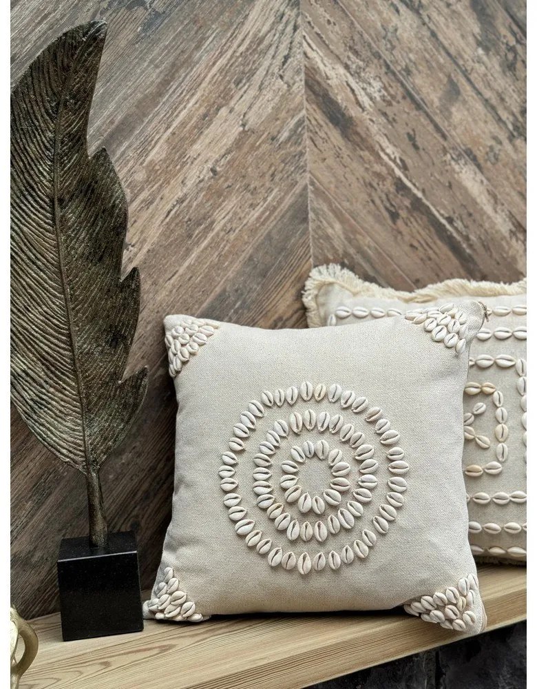 Federa decorativa in cotone 43x43 cm Seashells – Mioli Decor