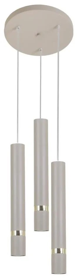 Brilagi - Lampadario a sospensione con filo POKER 3xGU10/25W/230V beige