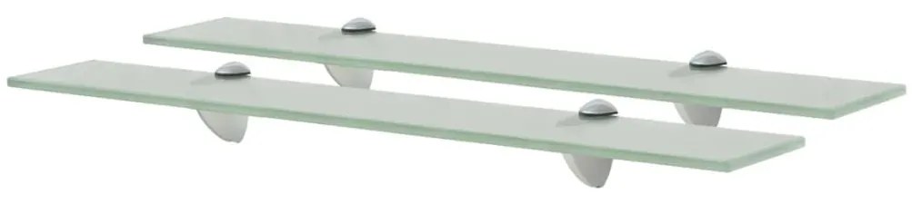 Mensole Galleggianti 2 Pz İn Vetro 60x20 Cm 8 Mm /