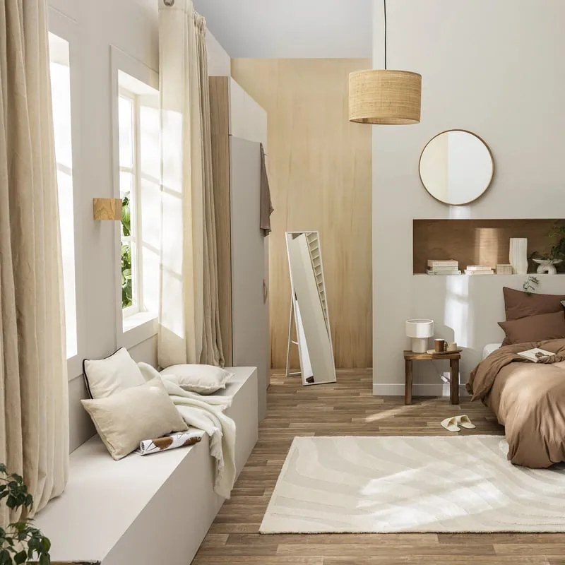 Tappeto Mineral cool 4 INSPIRE in polipropilene beige L 230 x L 160 cm