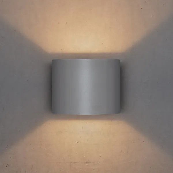 Brilagi - Applique a LED da esterno RONDO LED/6W/230V grigio IP54