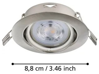 Eglo 901757 - SET 3x Lampada LED da incasso FAVAZZINA 1xGU10/4W/230V cromo
