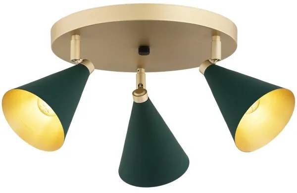 Argon 6245 - Faretto LUCINDA 3xE14/7W/230V verde