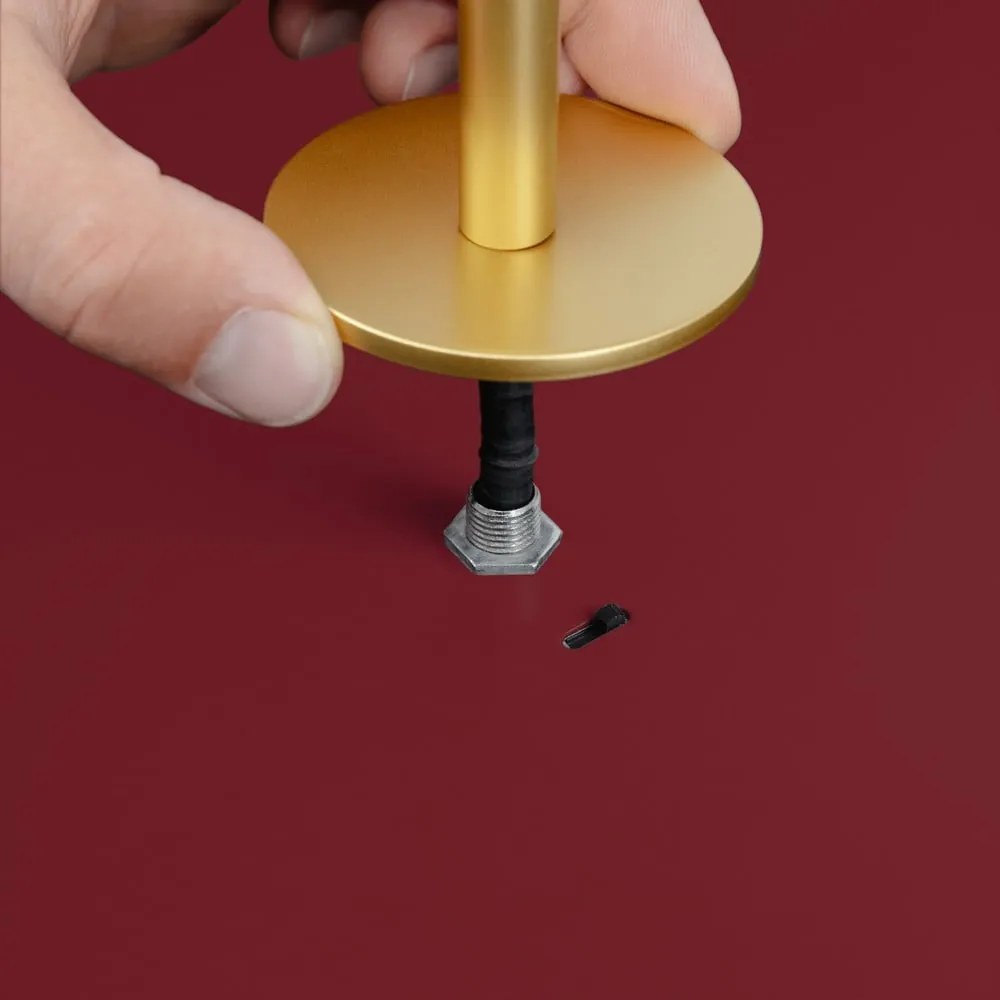 Lampadario LED rosso in metallo con paralume in metallo con intensità regolabile ø 31 cm Asteria Plus – UMAGE