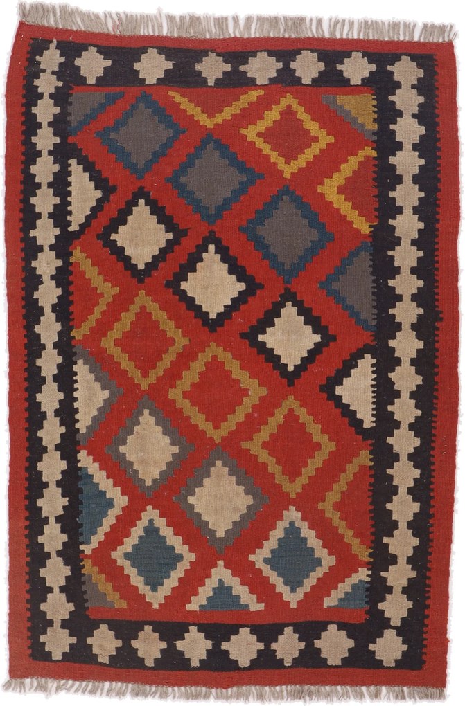 Kilim Tappeto 110x160 (Iran) Tessuto A Mano