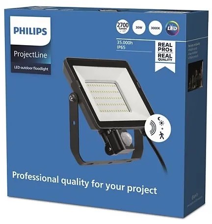 Philips - Proiettore LED da esterno con sensore PROJECTLINE LED/30W/230V IP65 3000K