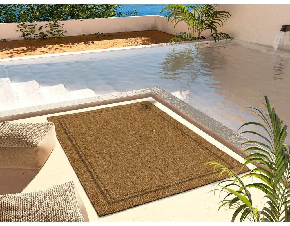 Tappeto marrone per esterni 160x230 cm Guinea Natural - Universal