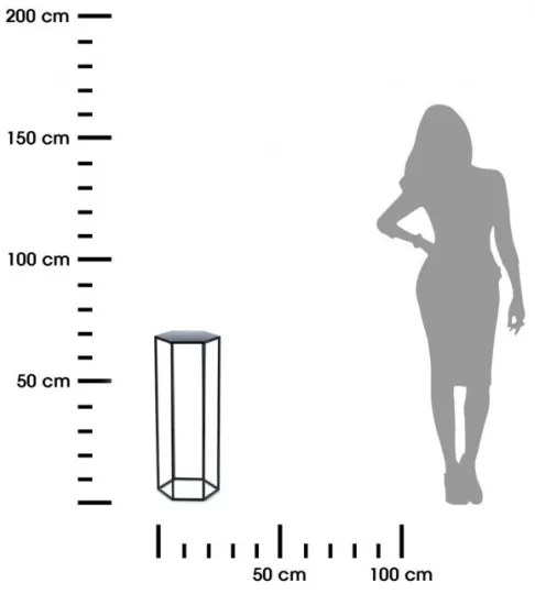 Portafiori 70x24 cm nero