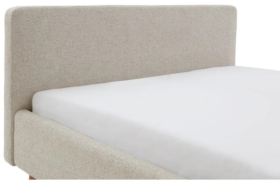 Letto matrimoniale imbottito beige rete non inclusa 180x200 cm Mattis – Meise Möbel