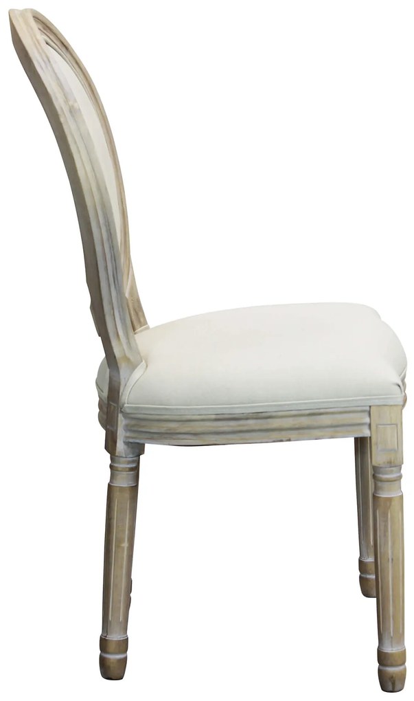 OVAL BACK - sedia vintage in tessuto