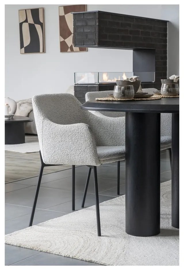 Tavolo da pranzo con piano effetto frassino 100x220 cm Tirano - House Nordic