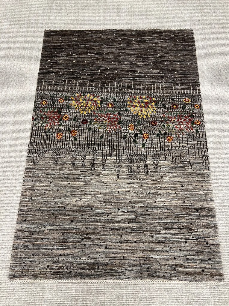 Loribaft Tappeto 100 x 150 Marrone (Iran) Annodato A Mano