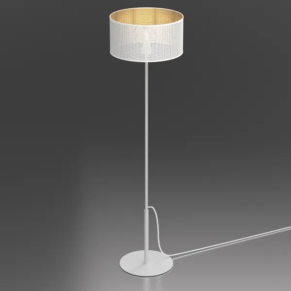 Lampada da terra LOFT SHADE 1xE27/60W/230V bianco/oro