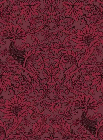 Cole & Son Carta da parati Balabina - Velvet Red