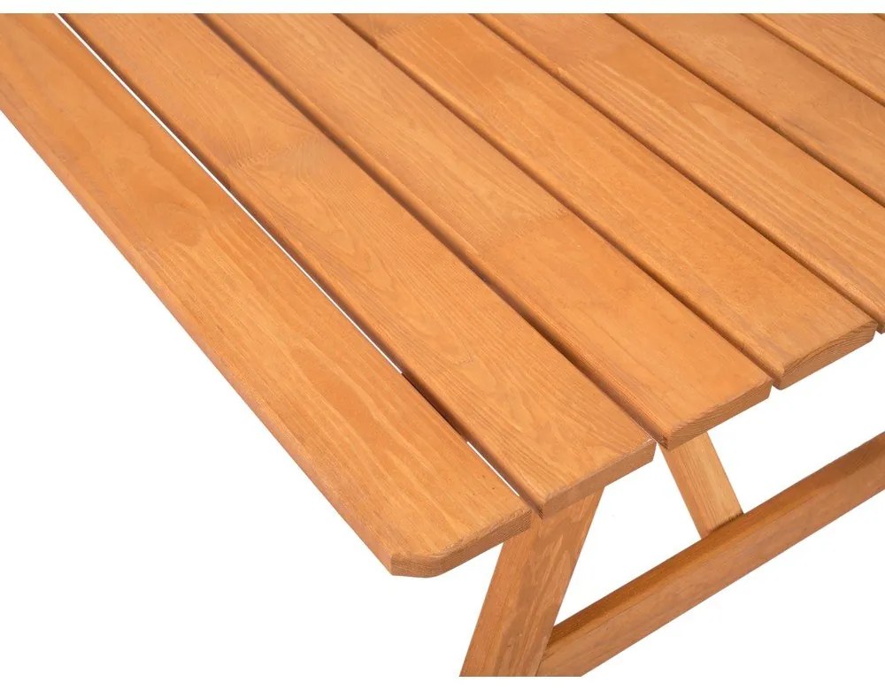 Set da pranzo da giardino in legno massiccio per 4 persone Sylva - Rojaplast